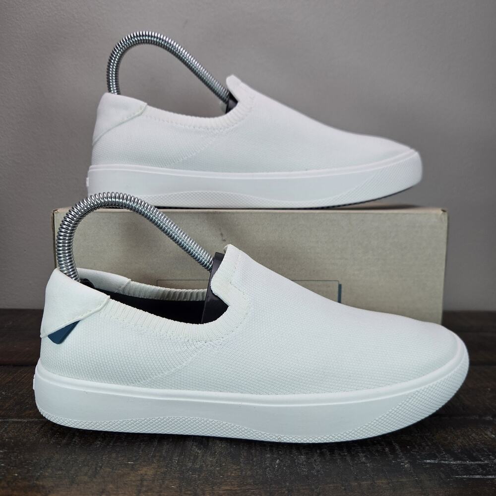 NEW Vessi Boardwalk Slip On Womens Size 7 Waterproof Shoe Sneakers Sail White